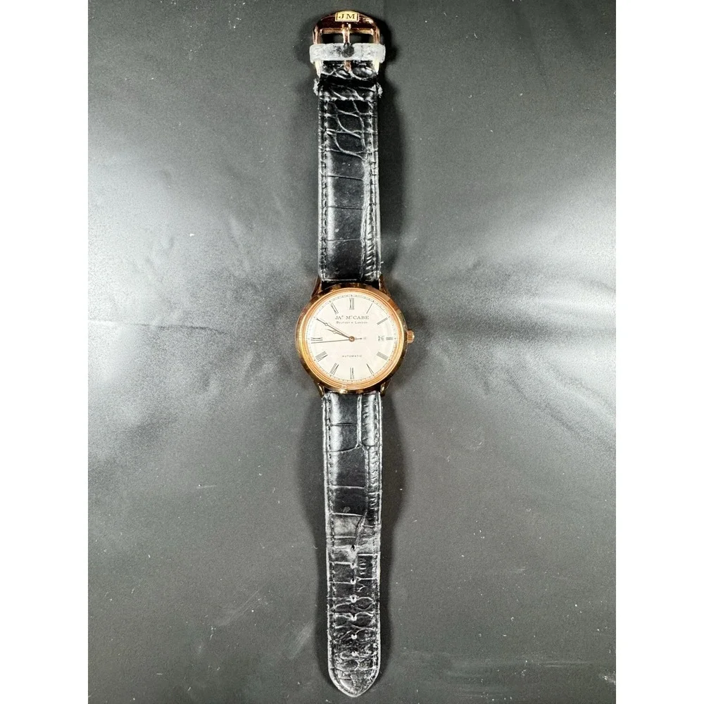 James McCabe JM-1014 Automatic Men's Watch Rose Gold Tone 10in